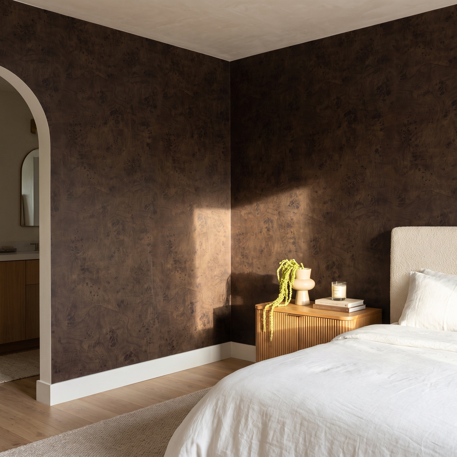 Modern Burl Self-Adhesive Wallpaper Roll