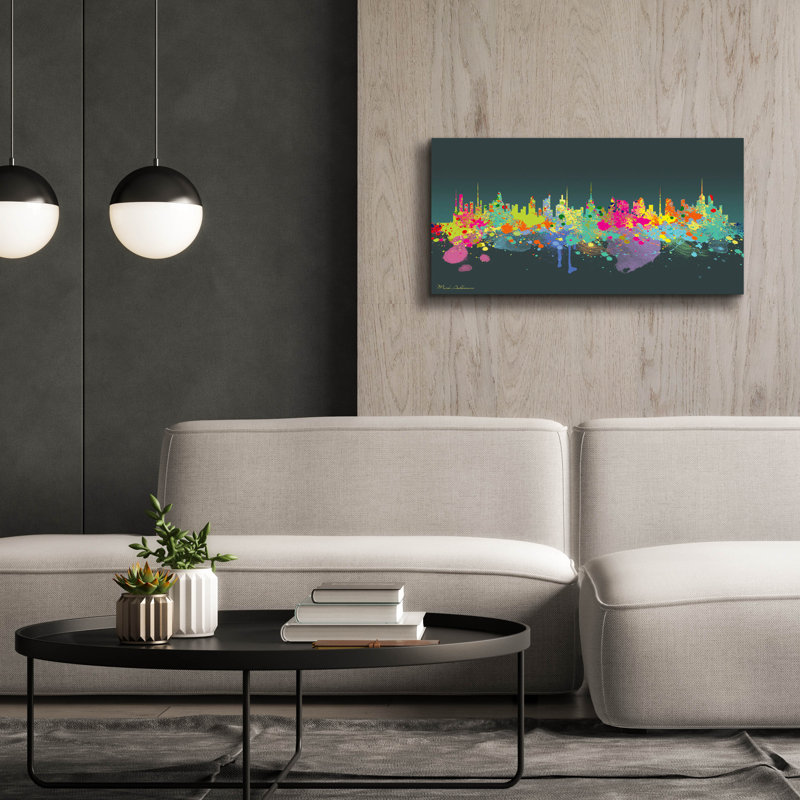 «The Big 1» par Mark Ashkenazi, art mural sur toile, H 20 po x l 40 po x P 1,5 po