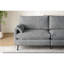 Canapé profond avec 3 coussins gris, l 80 po pour les coussins d'appoint et 2 salons-748070733