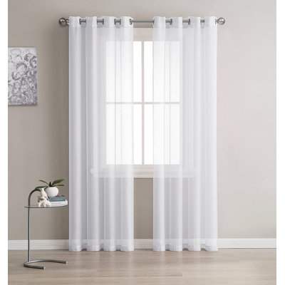Gurbir Polyester Semi Sheer Curtain Pair