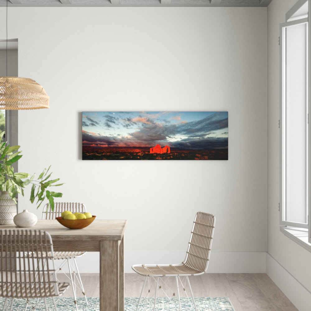 The Statio by Andrew Brown Photographic Print on Canvas in Orange