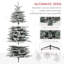 Arbre de Noël artificiel enneigé 6,5 pi