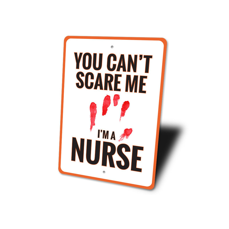 «I'm A Nurse», panneau en aluminium, H 14 po x l 10 po x P 0,04 po
