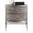 Crinkle Bedside Chest-Nickel/Antique Nickel
