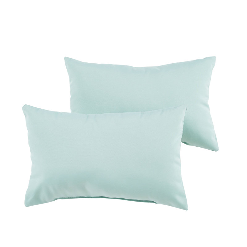 Housse de coussin d'extérieur et insert Fantine, 13 po x 20 po, Noir