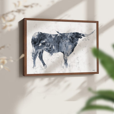 Long Horn Alt V2 -Framed Print - Restickable