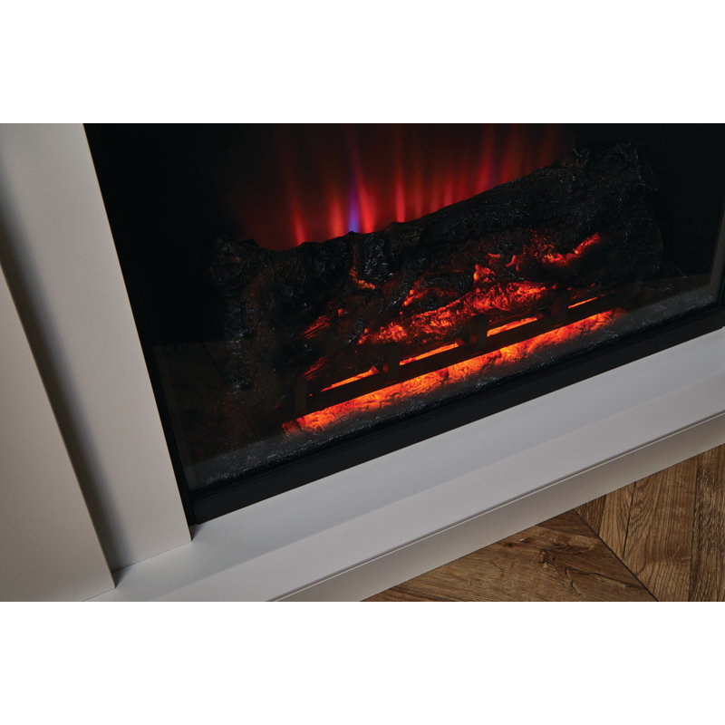 Horley Suncrest 108cm W White Electric Fireplace