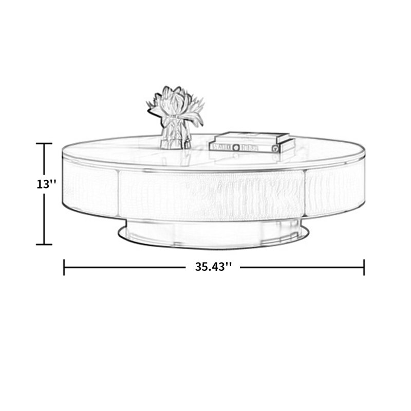 Coffee Table, 13"H x 35.43"L x 35.43"W