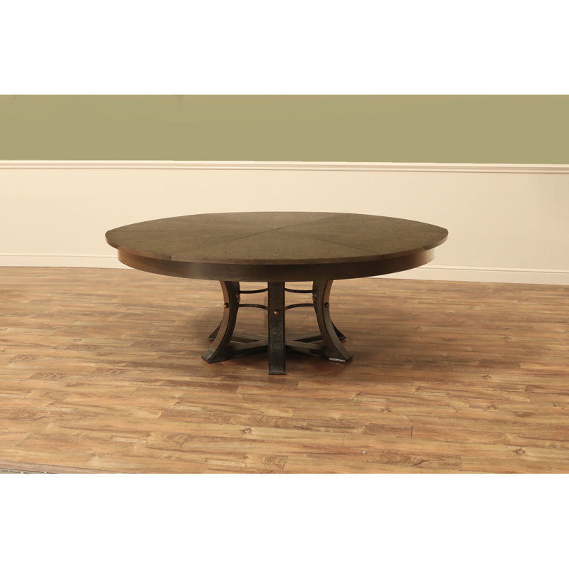 Jupe Mink Extendable Solid Wood Dining Table, Artisan Gray