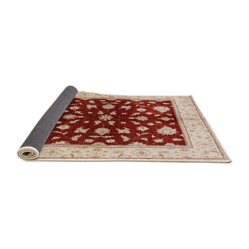 Tapis ivoire / rouge Roald, Rond 6 pi