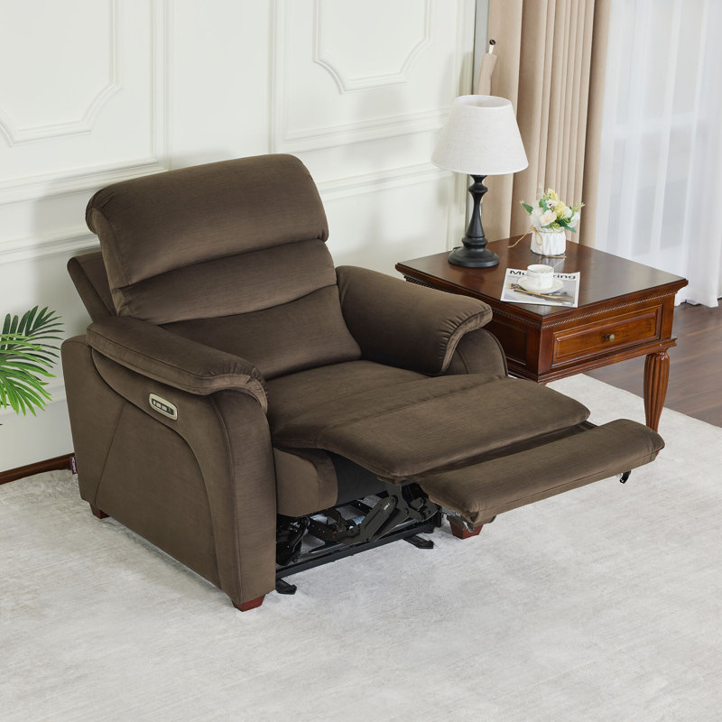 91.4cm Wide Wall Recliner Standard Recliner, Coffee