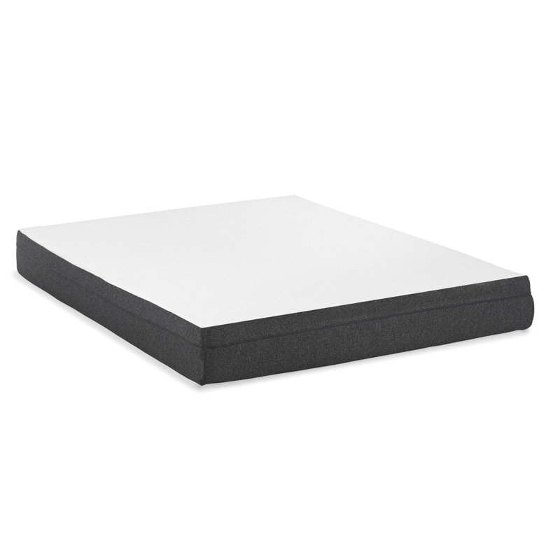 Grand matelas en mousse à mémoire de forme de 8 po avec support de bord et grille d'aération, gel - pour refroidisseur, housse lavable à la machine, confortable
