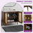 36" Freestanding Rattan Bathroom Vanity With Ceramic Sink-337828567