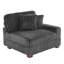 Upholstered Side Chair with Footstool-267339699