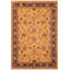 Tapis oriental doré / brun en laine noué à la main 6 pi x 8 pi 9 po Baccio