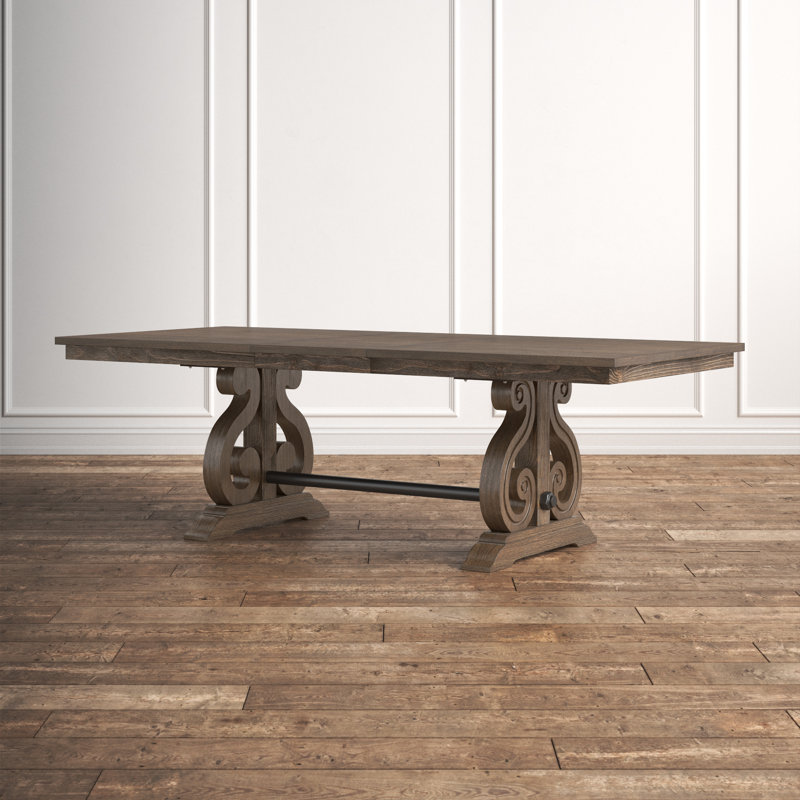 Heneretta Extendable Pine Wood Dining Table
