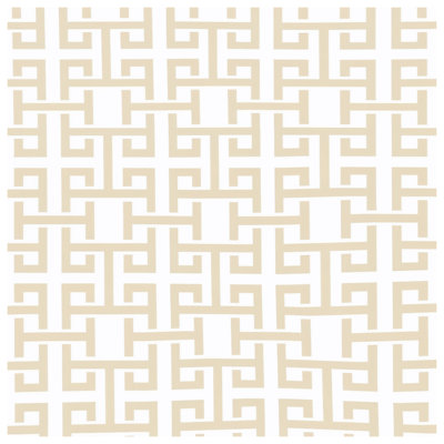 Beige Greek Key Comforter