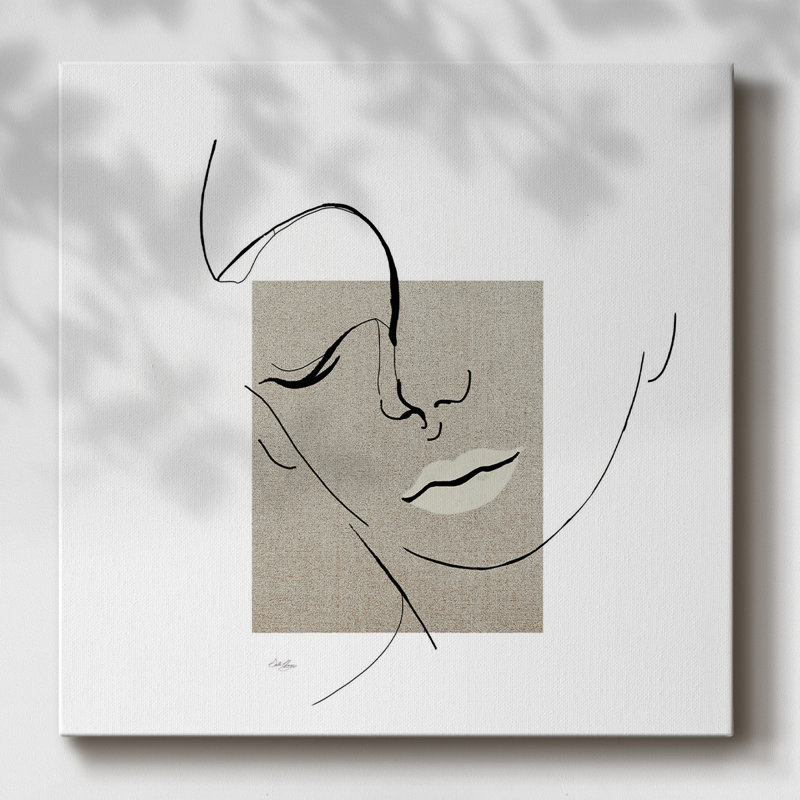 Contemporary Line Art II-Gallery, toile tendue, H 16 po x l 16 po