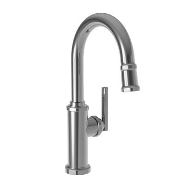 Newport Brass East Square Pull Down Kitchen Faucet Satin Bronze