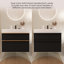 Meuble-lavabo mural de 30 po avec lavabo en acrylique intégré, 2 tiroirs à fermeture en douceur, armoire flottante pré-assemblée et moderne-122277395