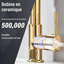 Gold Kitchen 360° Swivel Pull-Down Tap Single Lever Sprayer Monobloc Faucet