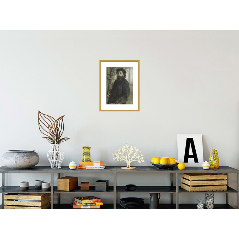 «Claude Monet» par Pierre-Auguste Renoir, impression giclée encadrée, H 21,75 po x l 17,02 po