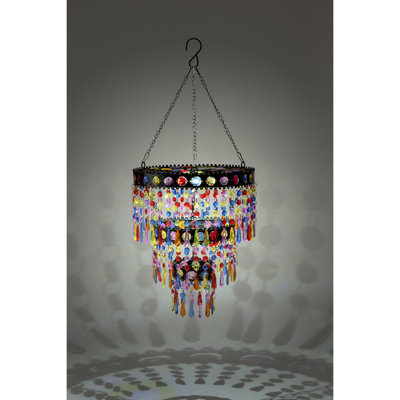 24.5'' Solar Powered Outdoor Hanging Light