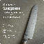 Shun Classic Blonde 8.5" Hollow Ground Santoku Knife, Handcrafted Japanese Cutting Knife, VG-MAX Core with Damascus Stainless Steel Cladding, Pakkawood Handle
