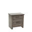 Table de chevet en chêne gris