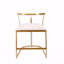 Chaise d'appoint Basic, or vieilli