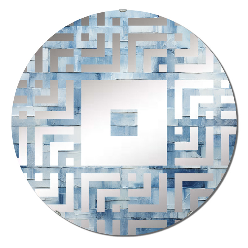 Chikara - Miroir mural carré, 31,4 po x 31,4 po