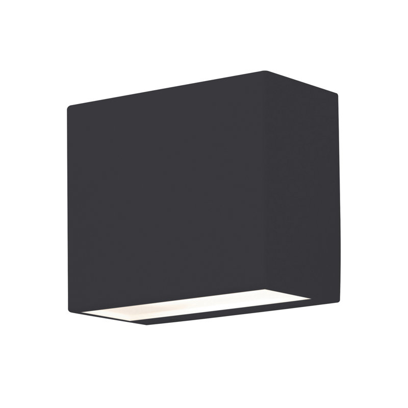 Dakota LED Outdoor Sconce - 120-277V - 24W - 5 CCT, 4.13" H x 5" W x 2.5" D, Black