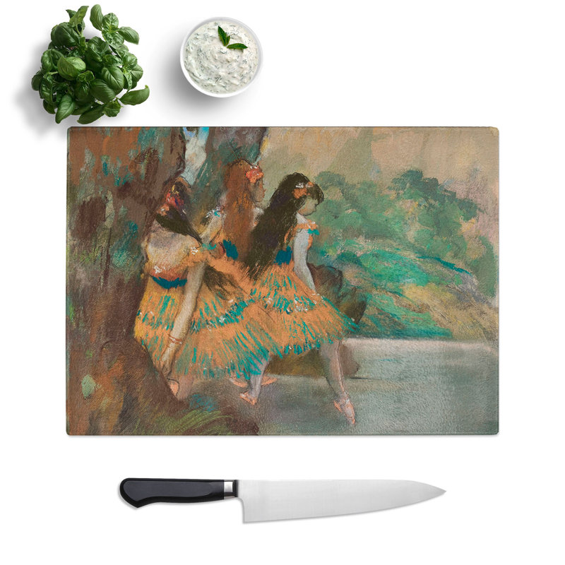 Ballet Ballerina Dancers on Stage by Edgar Degas Chopping Board, 0.4cm H x 29cm W x 39cm L