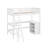 Twin Size Loft Bed With Shelves And Desk