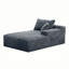 Canapé moderne à deux places sans accoudoirs, au sol rasant et au design modulaire compact-1277219547