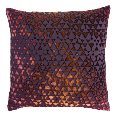 Triangles Square Velvet Pillow Cover & Insert