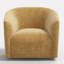 Chaise pivotante Lana en chameau Pitt-592891795