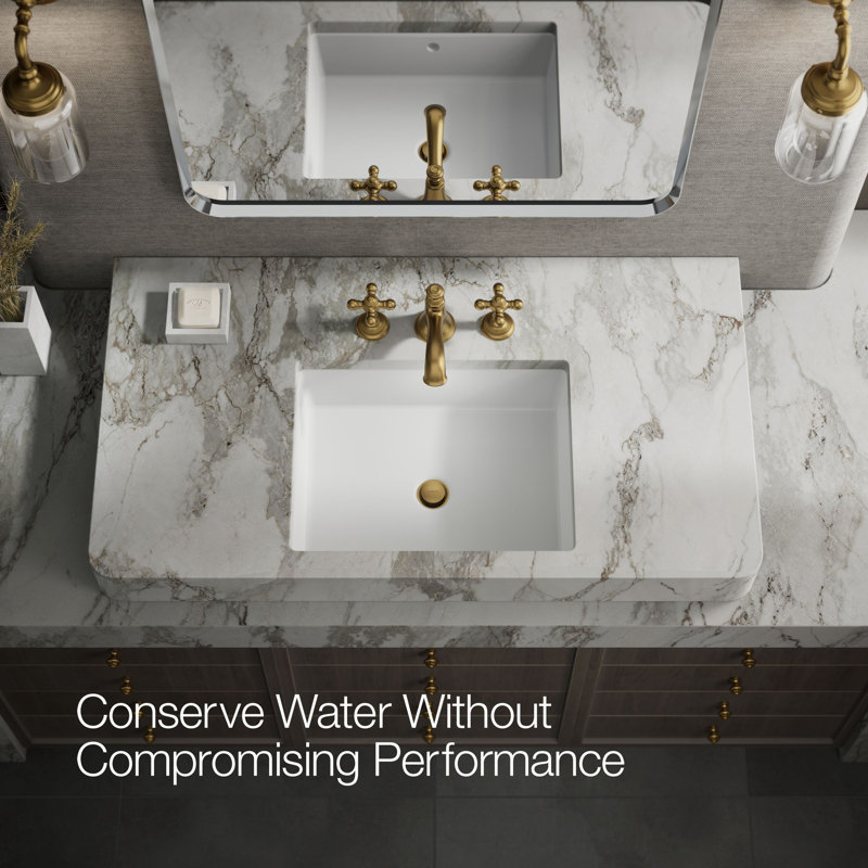 Artifacts® Bathroom Sink Cross Handles, Vibrant Brushed Moderne Brass