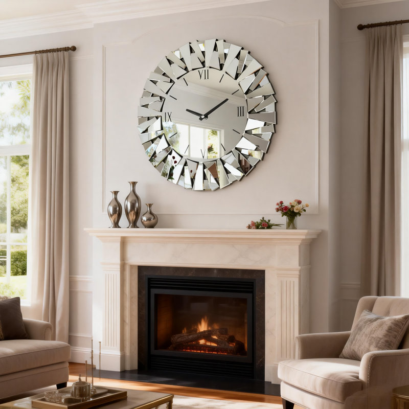Azarian Glass Wall Clock