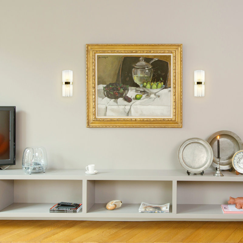 Leia - Mid Century Crystal Gold Wall Light-Luxury Glass Wall Sconce – Gold & Black Modern Crystal Picture Light