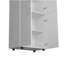 Armoire Hazel en mélamine avec 2 portes, 4 tablettes et 2 barres à vêtements-544775853