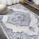 Alhambra Ornate Medallion Modern Light Blue/Ivory Rug