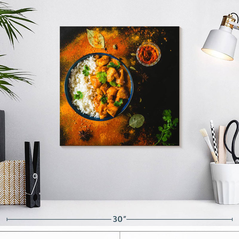 Yarlin Indian Butter Chicken, 16" H x 16" W