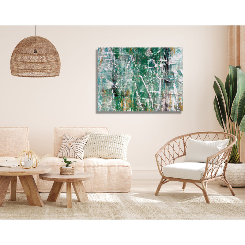 Green Goddess II Print, 60" H x 40" W x 1.75" D, Black Framed Canvas