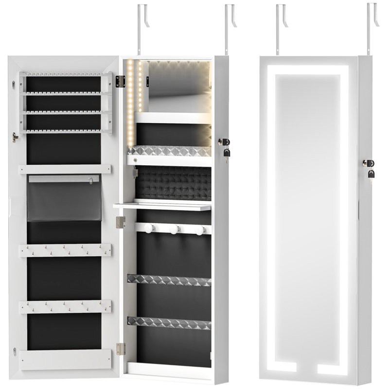 Armoire à bijoux avec miroir pleine grandeur