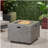 Square Iron Fire Pit - 50,000 Btu-878901711