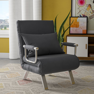 Longoria Single 25.6" Wide Tight Back Futon Chair by Ebern Designs