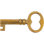Solid Brass Small Hollow Barrel Skeleton Key Reproduction