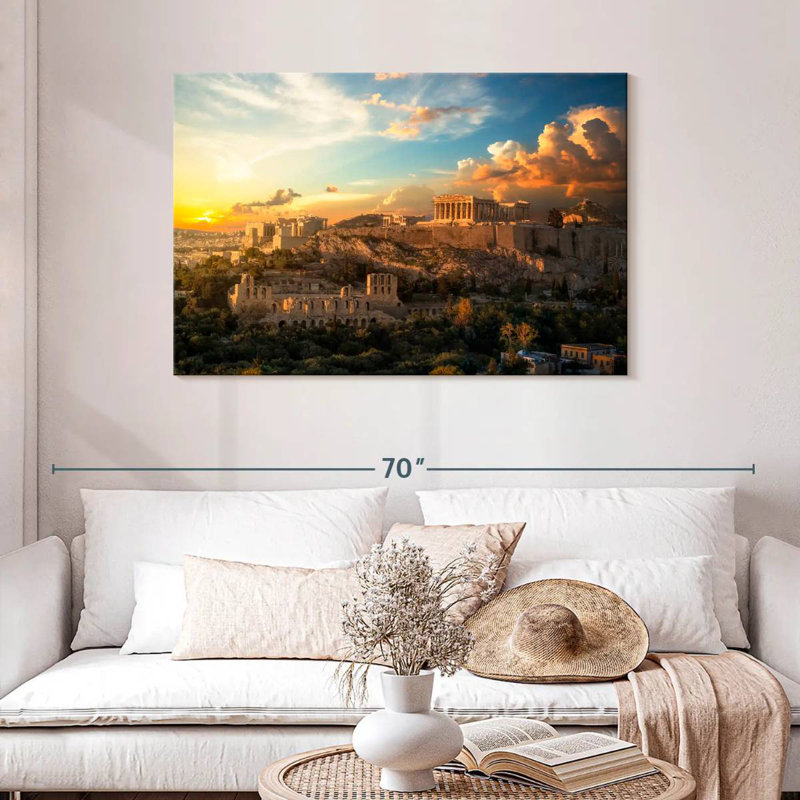 Nicci Glorious Acropolis Sunset, H 30 po x l 45 po