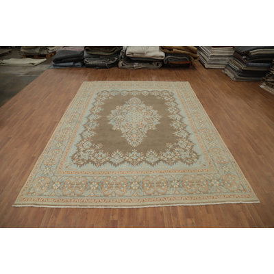 Brown Traditional Area Rug 10x13